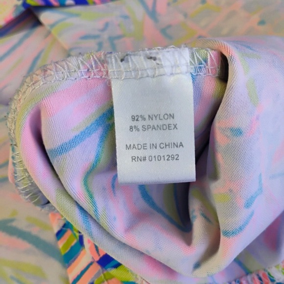 Anthonys Resort Wear Top Womens Large Pineapple Sleeveless Ruffle Tropical Beach - Picture 7 of 10